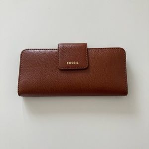 Fossil Madison Clutch Medium Brown